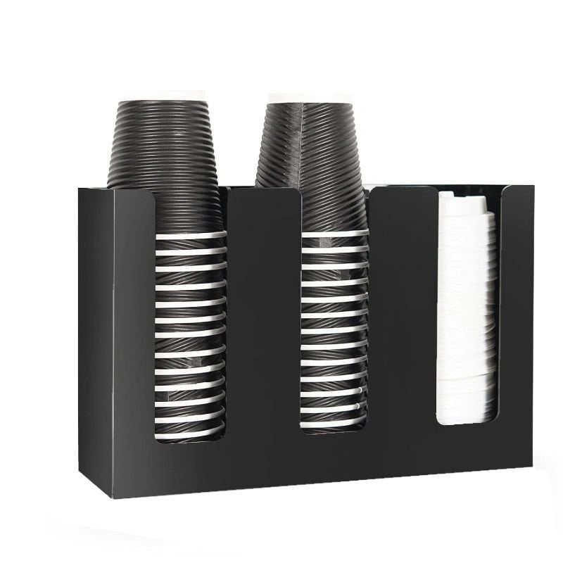 Mutfak10 ORG-04 Düz Karton Bardak Standı 3\'Lü 16 OZ