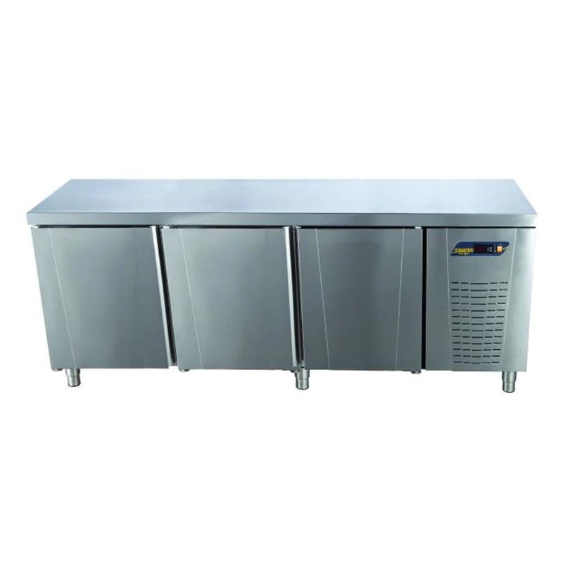 Ndustrio 3 Kapılı Tezgah Tip Snack Buzdolabı, Sırtsız TPS-63-WOBS