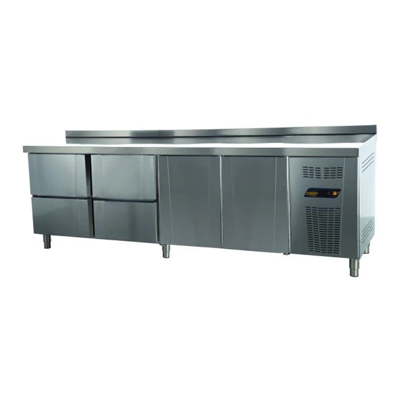 NDustrio 4 Çekmeceli 2 Kapılı Tezgah Tip Snack Derin Dondurucu, TNS-64-4D