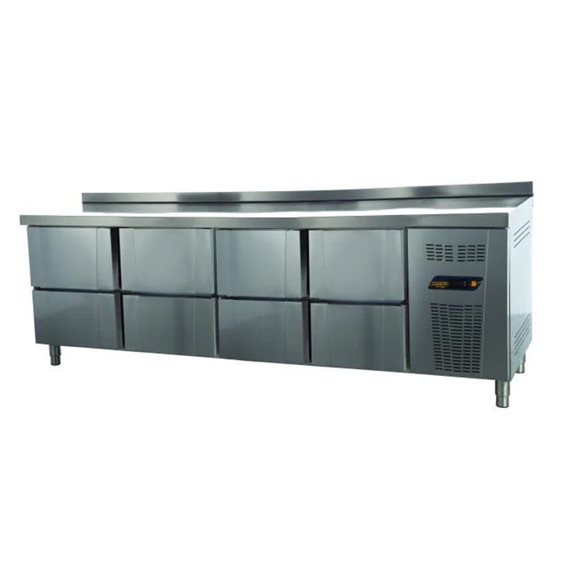 NDustrio 8 Çekmeceli Tezgah Tip Gastronorm Derin Dondurucu, TNG-74-8D