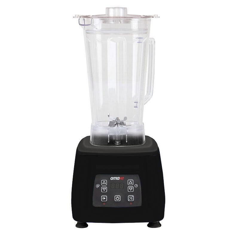 Omake Bar Blender Dijital, Siyah, Şeffaf Hazne, 3 Lt