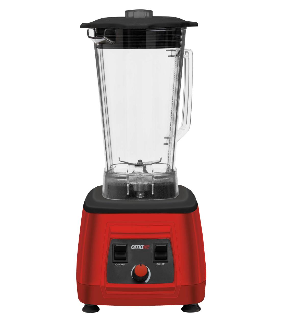 Omake Bar Blender, Manuel, Kırmızı, 3 Litre