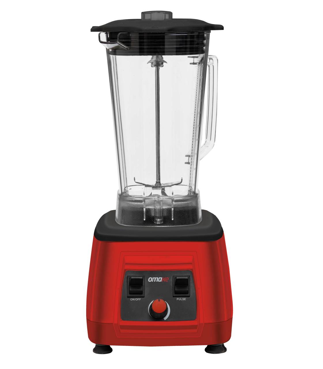 Omake Bar Blenderi, Kapak Sensörlü, Manuel, Kırmızı, 3 Litre