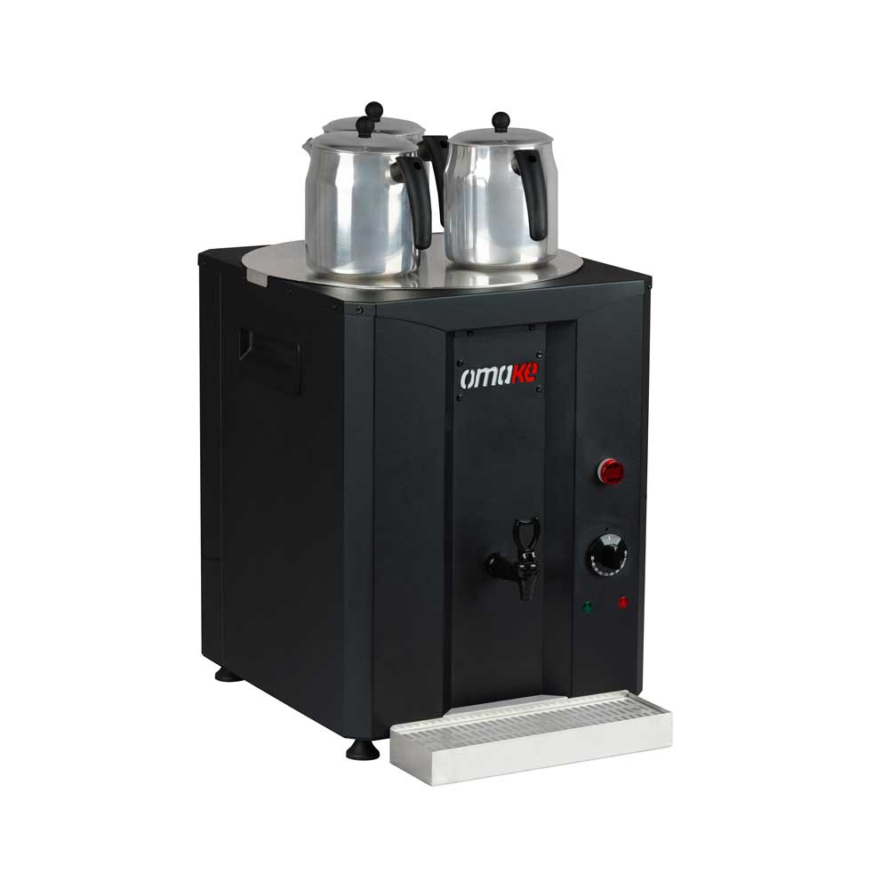 Omake CAY01 E11 Çay Makinesi 3 Demlikli Elektrikli 40 Litre Siyah