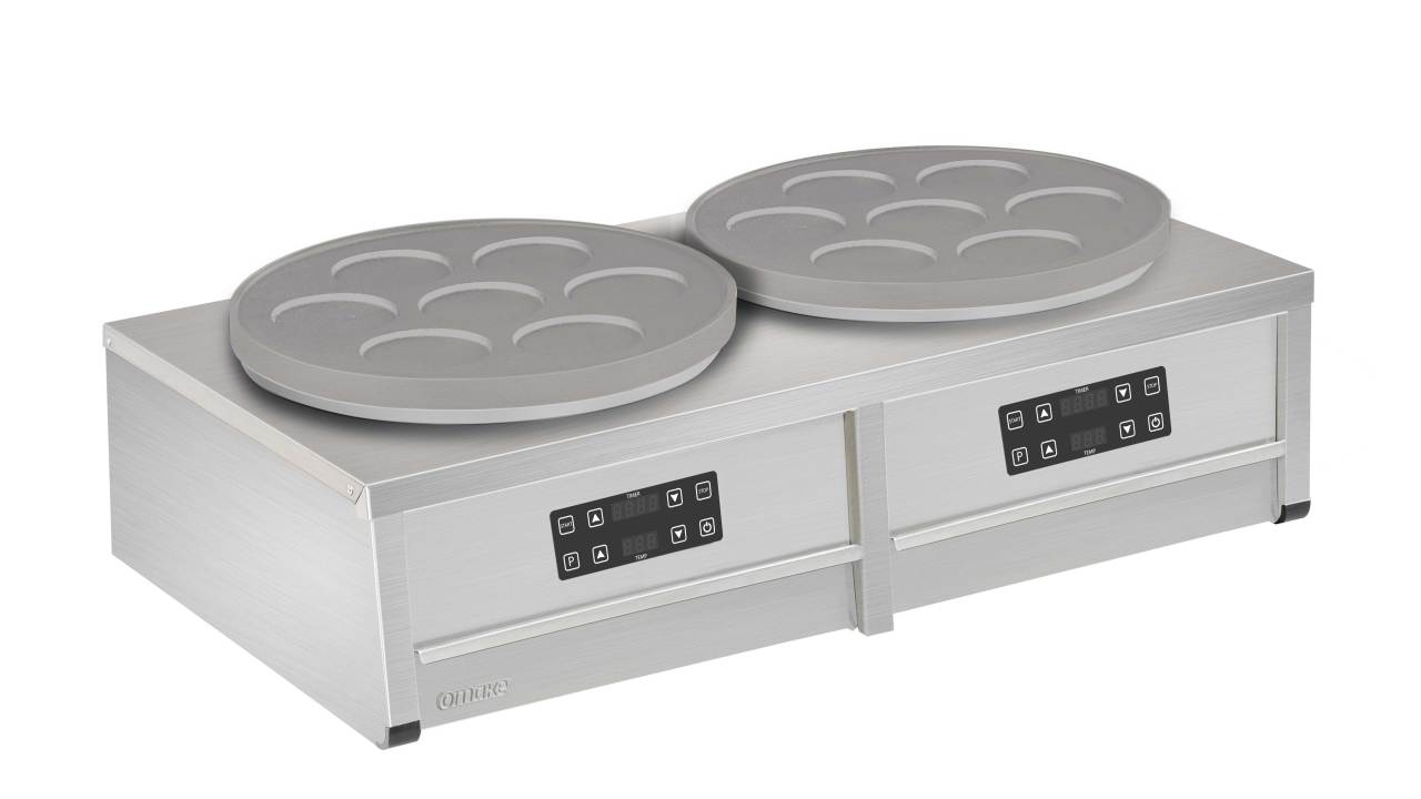 Omake Krep Makinesi, Çiftli, Elektrikli, 7 Bölmeli, Dijital