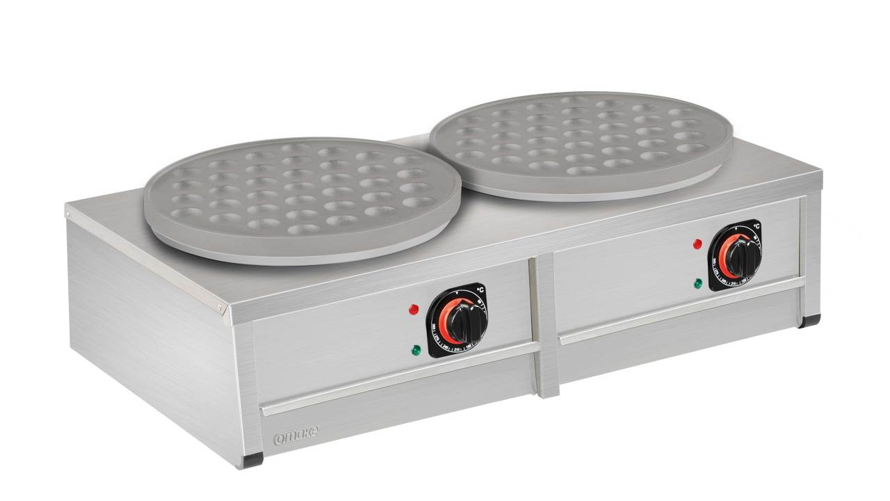 Omake Pankek Makinesi, İkili, 37 li Döküm, Elektrikli