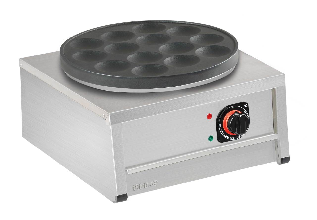 Omake Pankek Makinesi, Tekli, 14 lü Teflon, Elektrikli