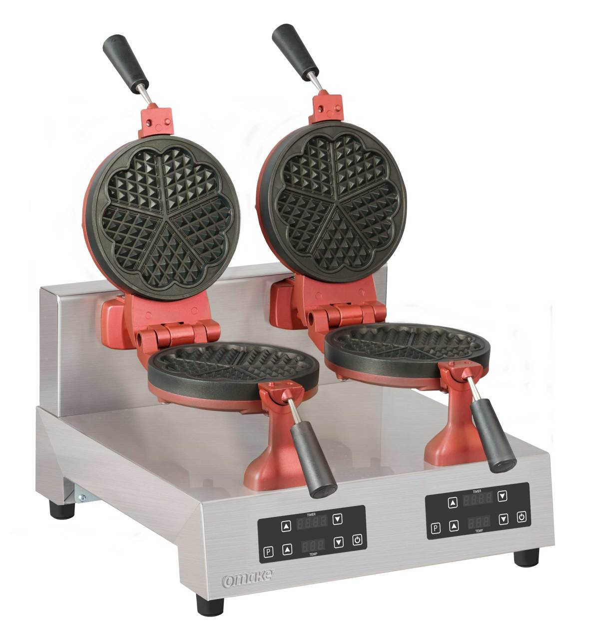 Omake Waffle Makinesi, Dijital, İkili, Döner Başlık,Çiçek-Kalp
