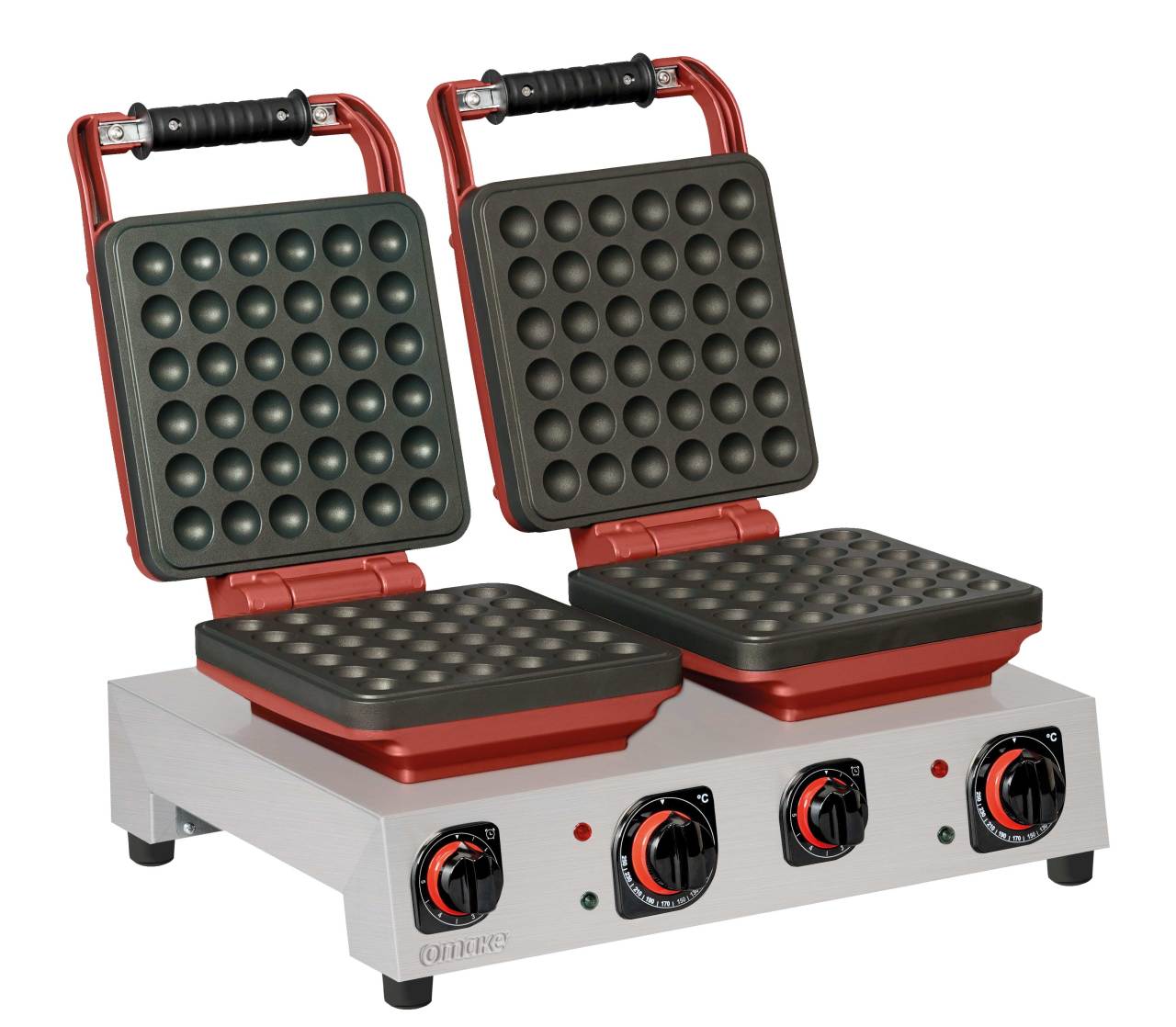 Omake Waffle Makinesi, Manuel, Sabit İkili, Zaman Ayarlı, Bubble