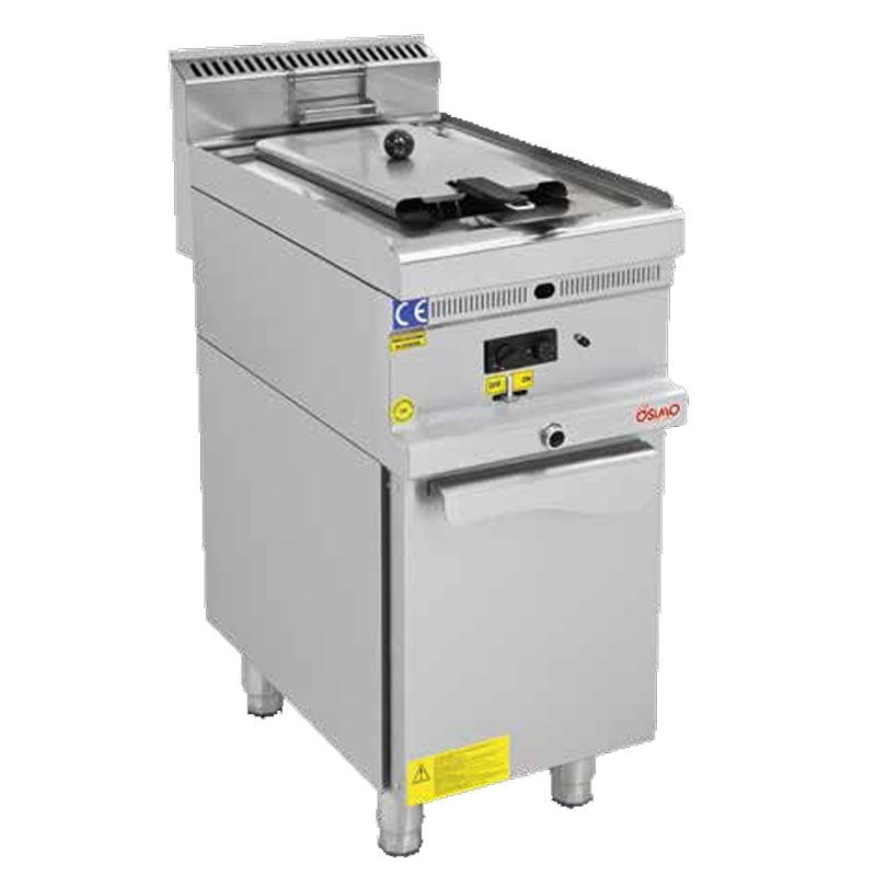 Osimo Gazlı Fritöz, 12 Litre, Dolaplı, 700 Seri, 8 kW,  Tahliye Musluklu