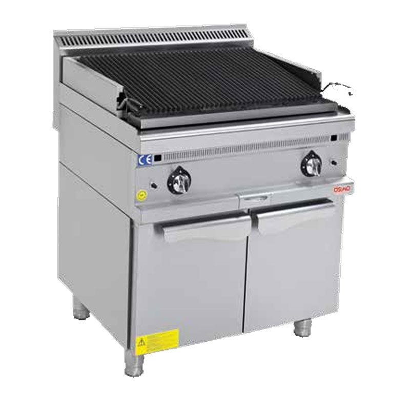 Osimo Gazlı Lavataşlı Izgara, Dolaplı, 700 Seri, 24 kW, 120x70 cm
