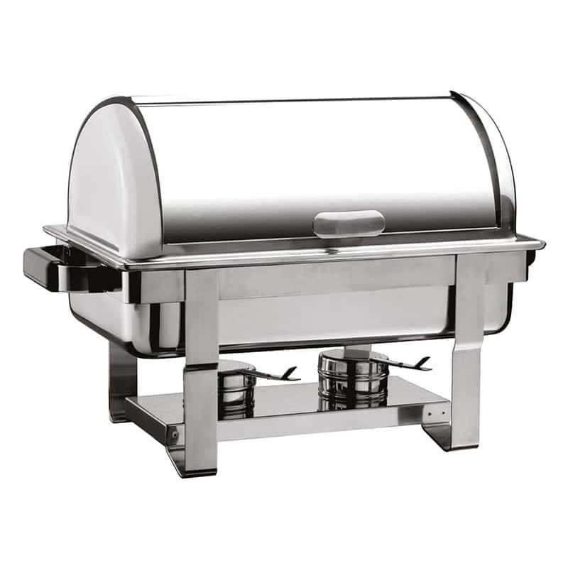 Öztiryakiler Chafing Dish, Yekpare Rolltop Kapak, Was Ayak