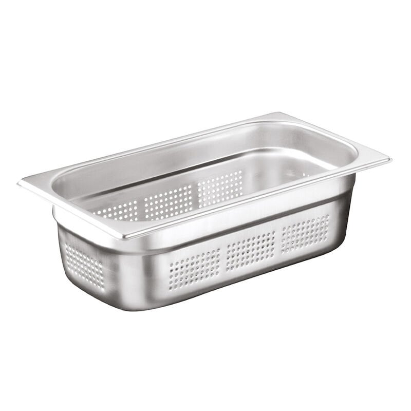 Öztiryakiler Delikli Gastronorm Küvet, Köşe Desenli GNP 1/3x150, 17x32,5x15 cm