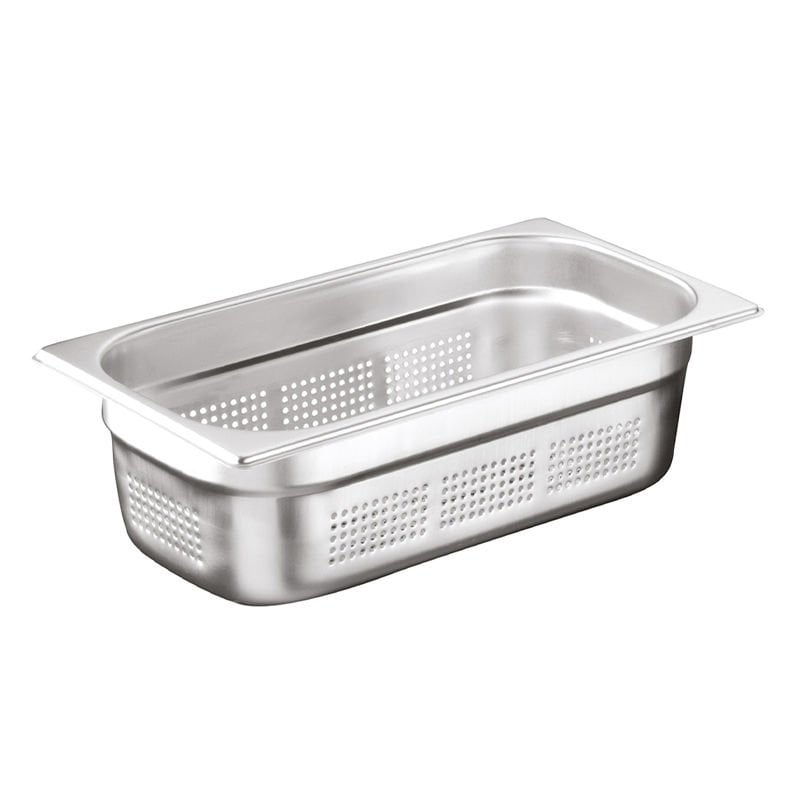 Öztiryakiler Delikli Gastronorm Küvet, Köşe Desenli GNP 1/3x100, 17x32,5x10 cm