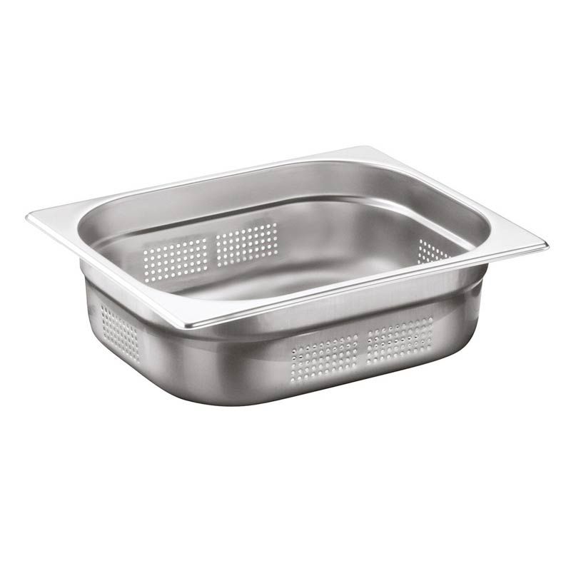 Öztiryakiler Gastronorm Küvet, Delikli, GNP 1/2-65, 26,5x32,5x6,5 cm