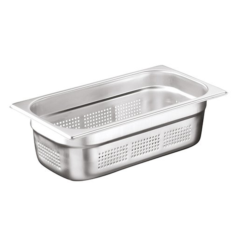 Öztiryakiler Gastronorm Küvet, Delikli, Standart, GNP 1/3-100, 17x32,5x10cm