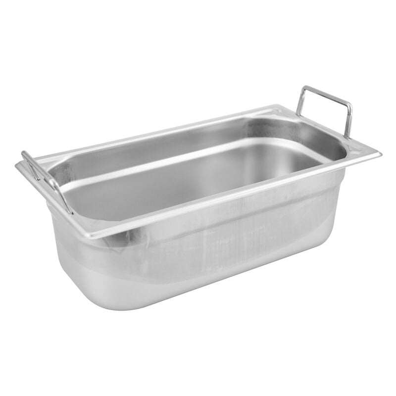 Öztiryakiler Saplı Gastronorm Küvet, Köşe Desenli GH 1/3x65, 17x32,5x6,5 cm