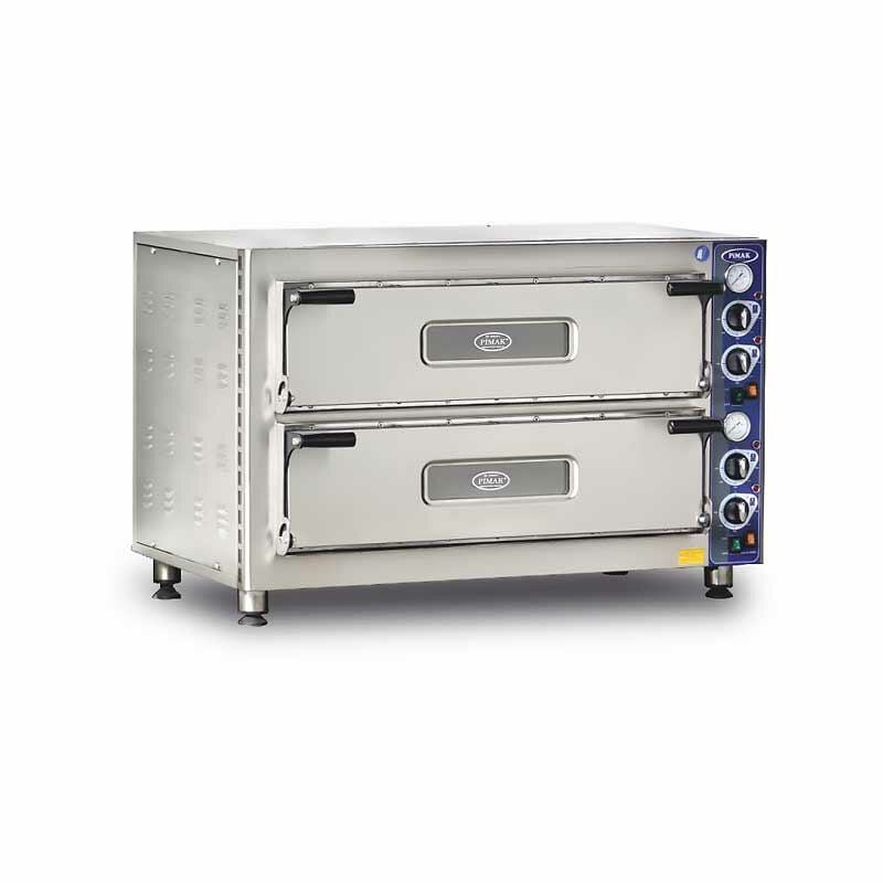 Pimak M014-4 Elektrikli Pizza Fırını, İki katlı, 4+4 Pizza Kapasiteli