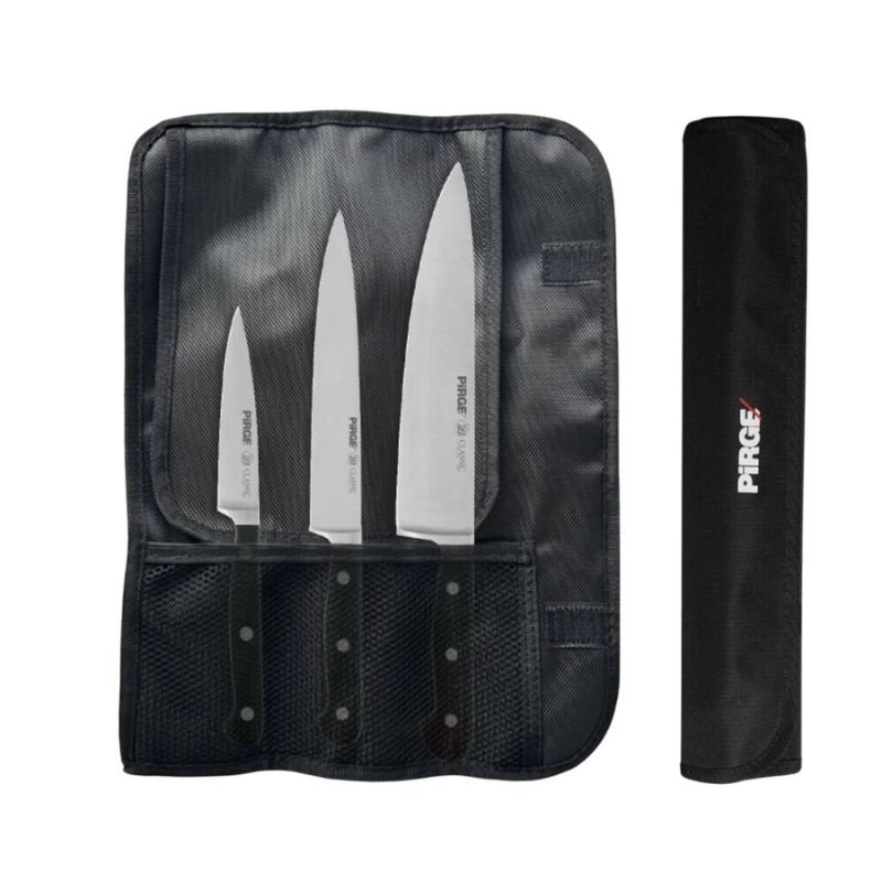 Pirge Classic 3\'lü Çantalı Bıçak Seti - 49100