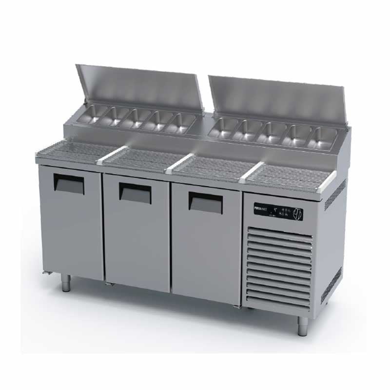 Portabianco 2N70 Make-Up Pizza Buzdolabı, 2 Kapılı, 304 Kalite