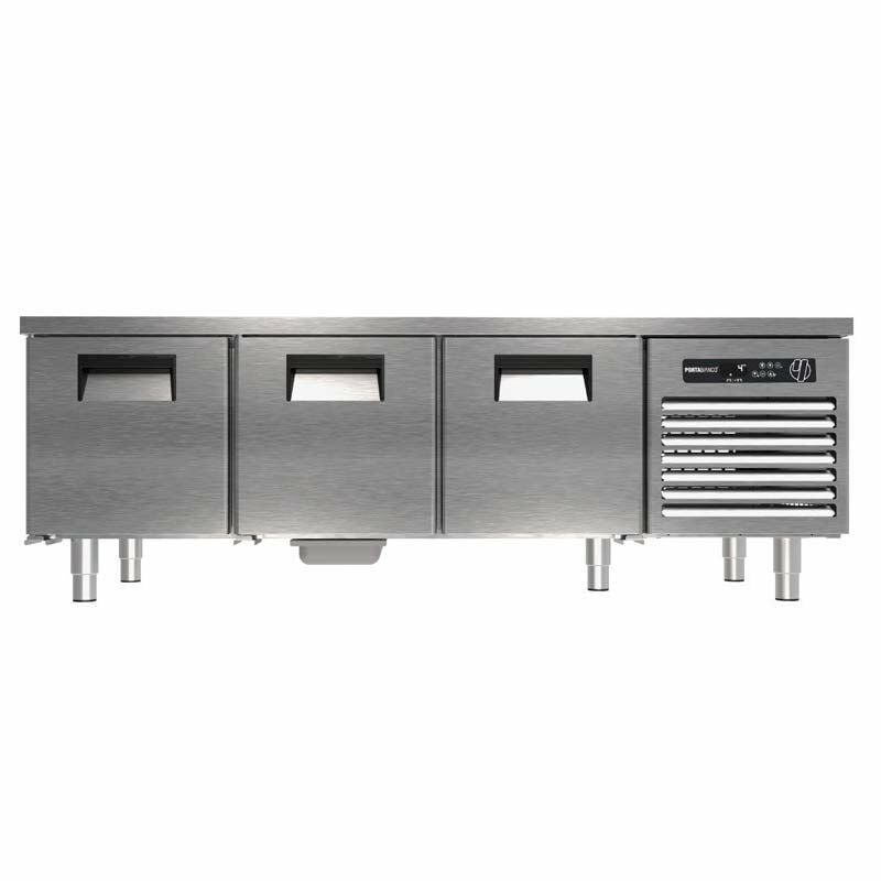 Portabianco 3D70 Cihaz Altı Monoblok Derin Dondurucu, 3 Kapılı, 280 lt, 304 Kalite
