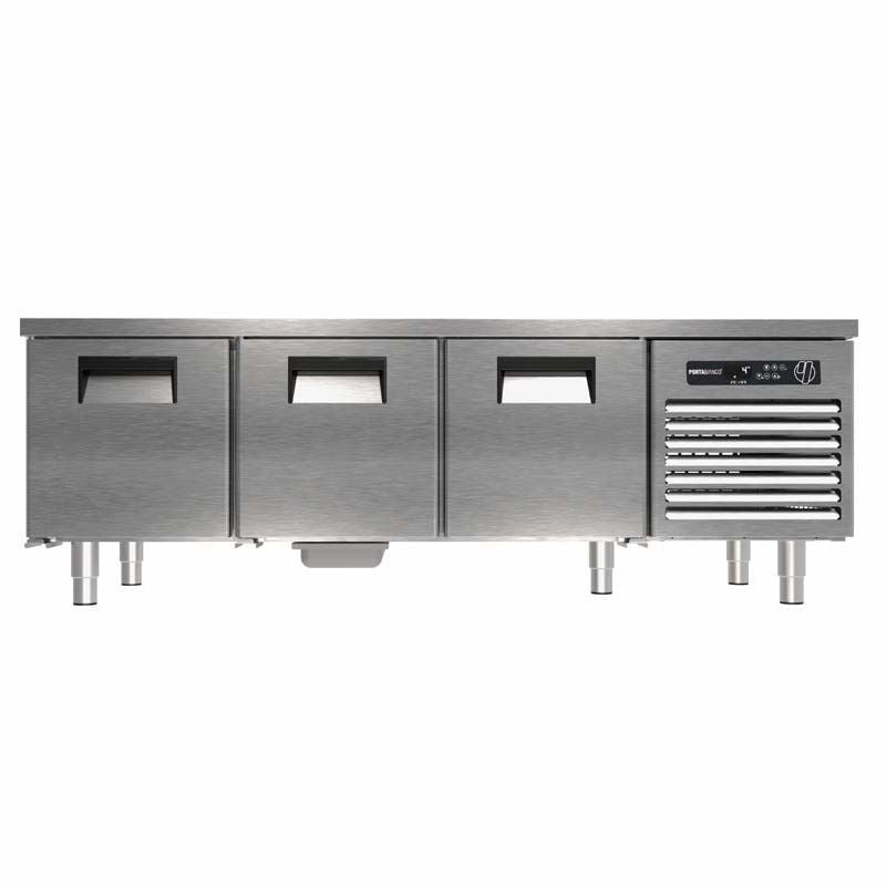 Portabianco 3N70 Cihaz Altı Monoblok Buzdolabı, 3 Kapılı, 280 lt, 304 Kalite