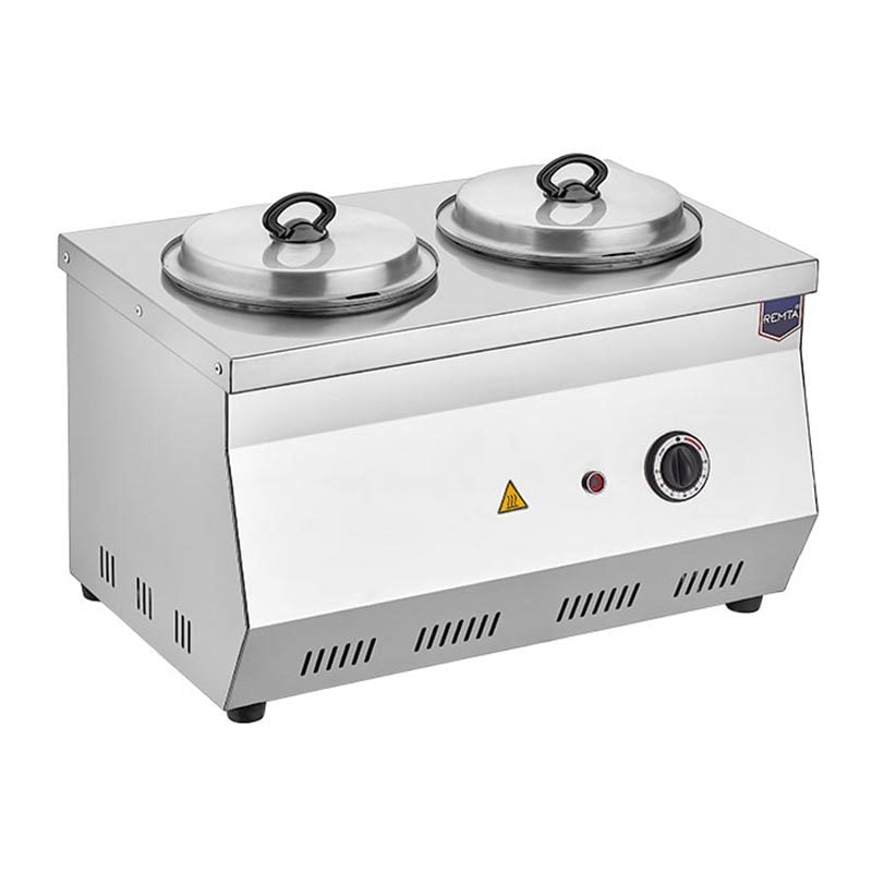 Remta CB12 2 Hazneli Çorba Kazanı, 9+9 L, Elektrikli