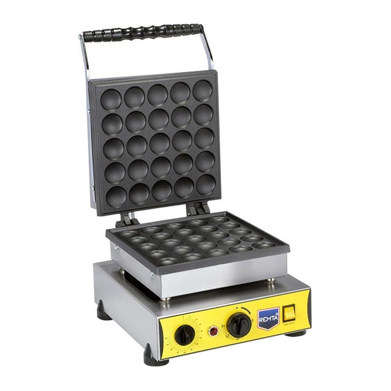 Remta W22 Yuvarlak Kapaklı Bubble Waffle Makinesi, 25\'li, Elektrikli