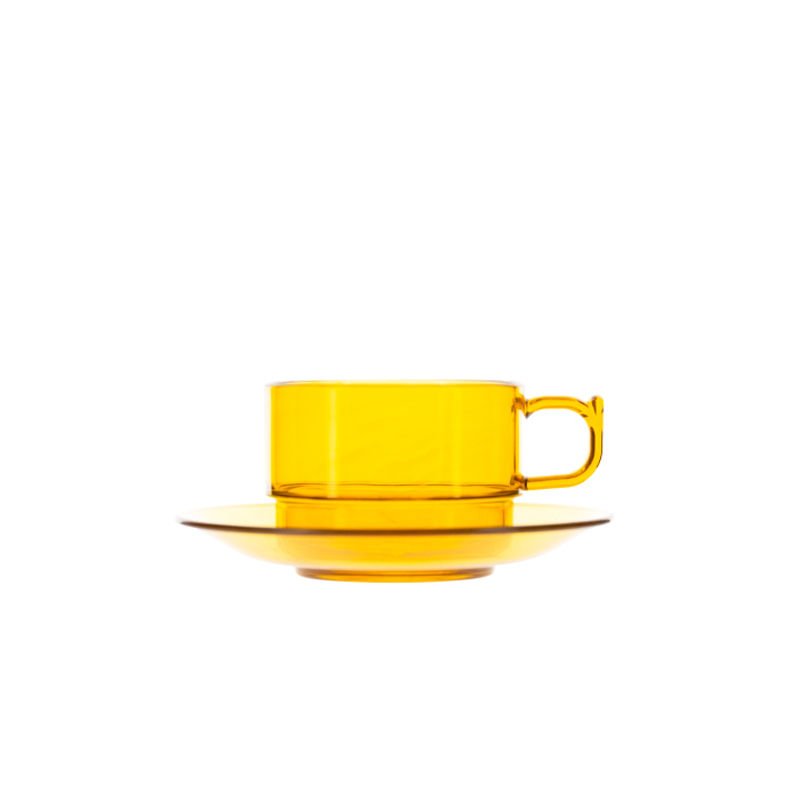 Rubikap Polikarbon Fincan Takımı, 200 ml Amber