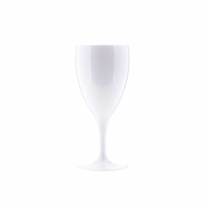 Rubikap Polikarbon Kadeh Bardak, 230 ml Beyaz