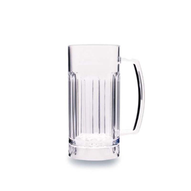 Rubikap Polikarbon Kulplu Bira Bardağı, 340 ml Şeffaf