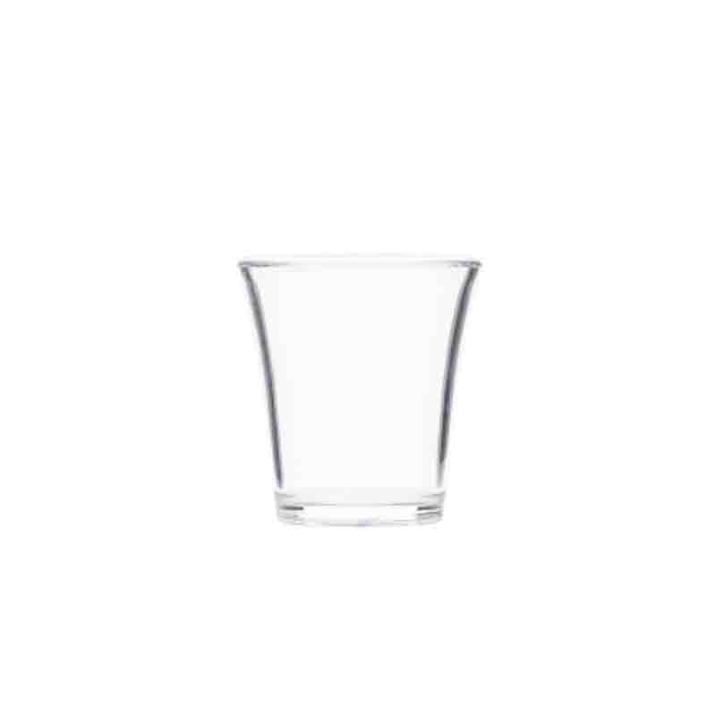 Rubikap Polikarbon Shot Bardağı, 25 ml Şeffaf