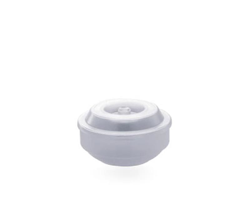Rubikap Polikarbon Yuvarlak Tabak Kapağı, 12 cm Şeffaf