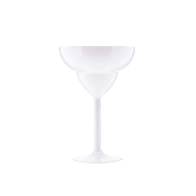 Rubikap Premium Polikarbon Margarita Bardağı, 350 ml Beyaz