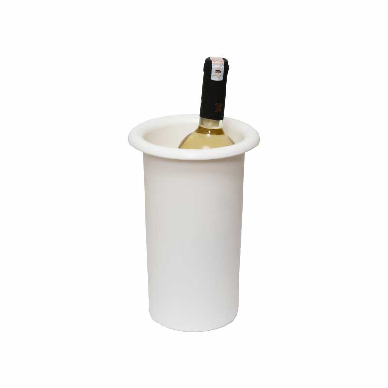 Rubikap Şişe Soğutucu Buz Kovası, 24 cm Beyaz