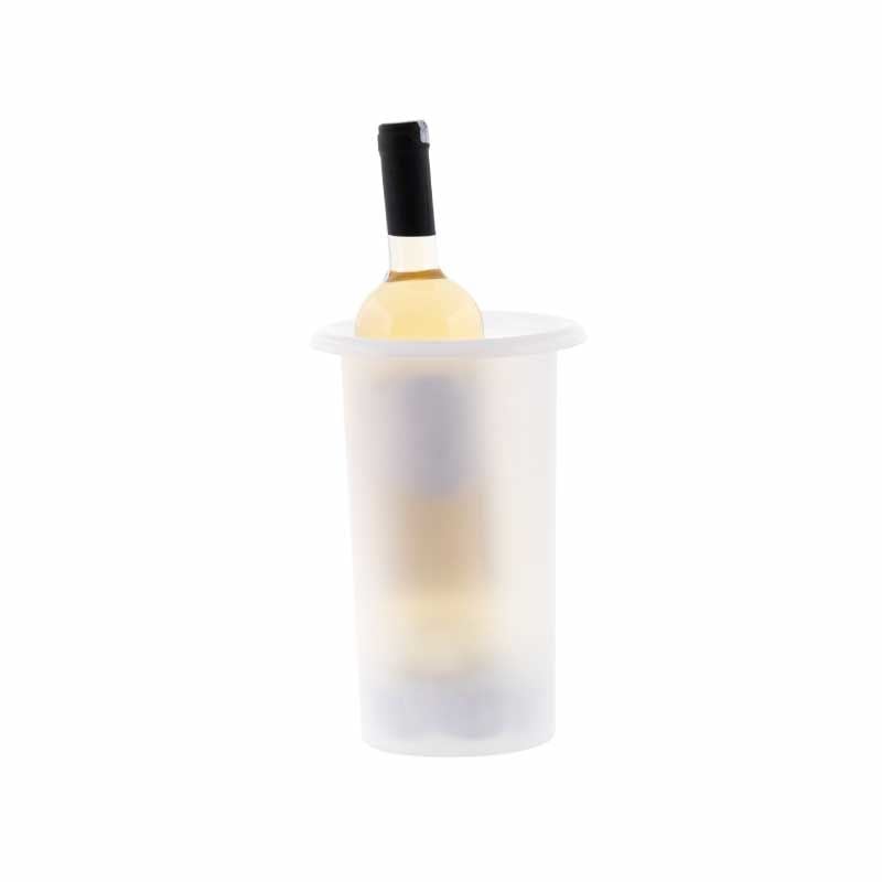 Rubikap Şişe Soğutucu Buz Kovası, 24 cm Şeffaf