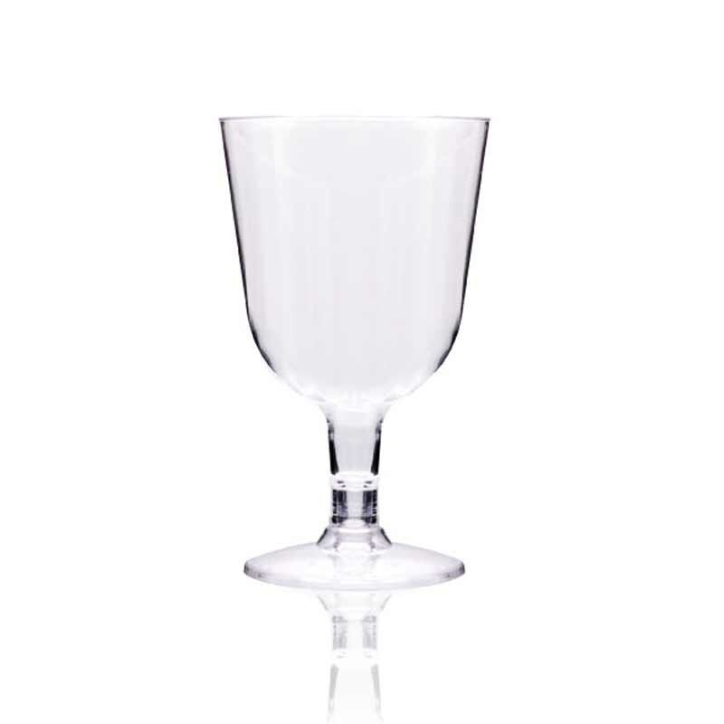 Rubikap Tek Kullanımlık Ayaklı Kadeh, 150 ml Şeffaf