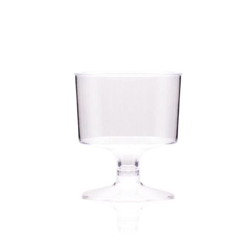 Rubikap Tek Kullanımlık Ayaklı Shot Bardağı, 50 ml Şeffaf