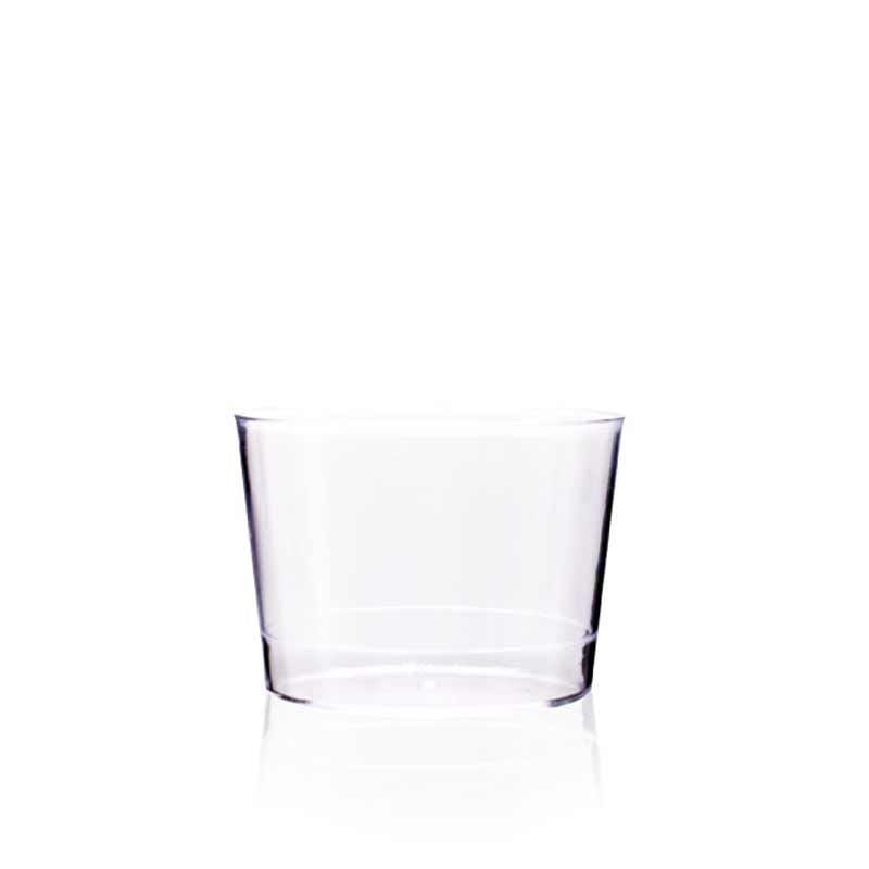 Rubikap Tek Kullanımlık Silindir Kap, 180 ml Şeffaf