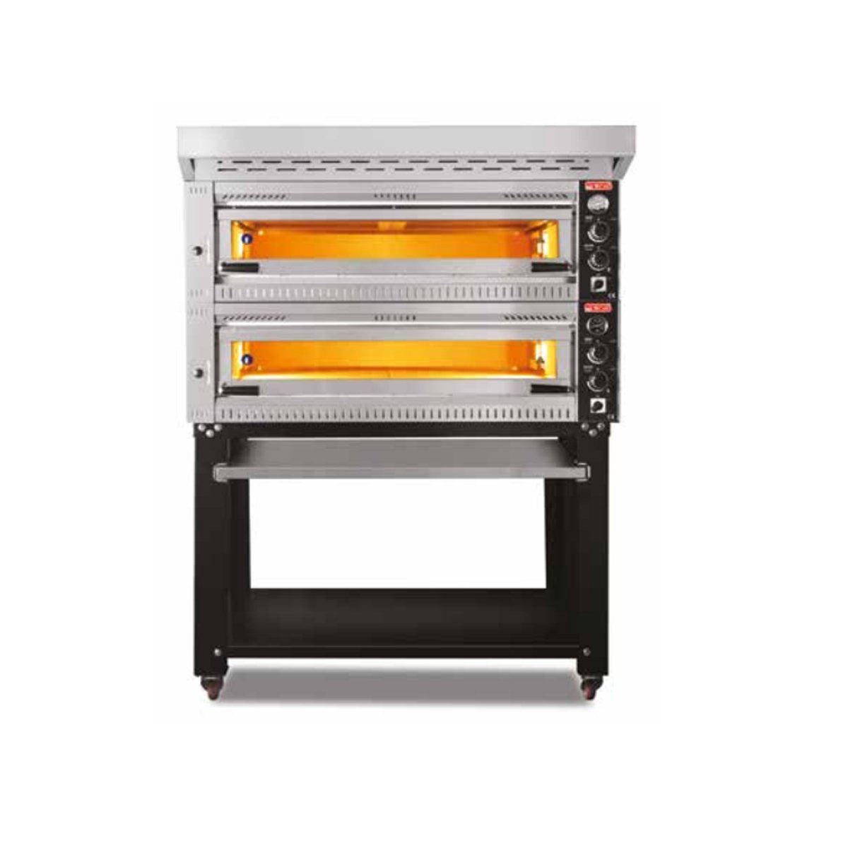 SGS PO  PROFI 10570 DE Ø 34 Cm 6+6 Tava Kapasiteli Pizza Fırını Alttan Açılmalı Kapak