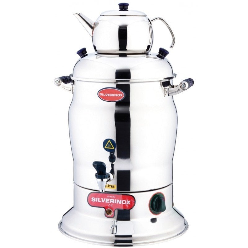 Silverinox Çay Semaveri 10 LT Tek Demlik