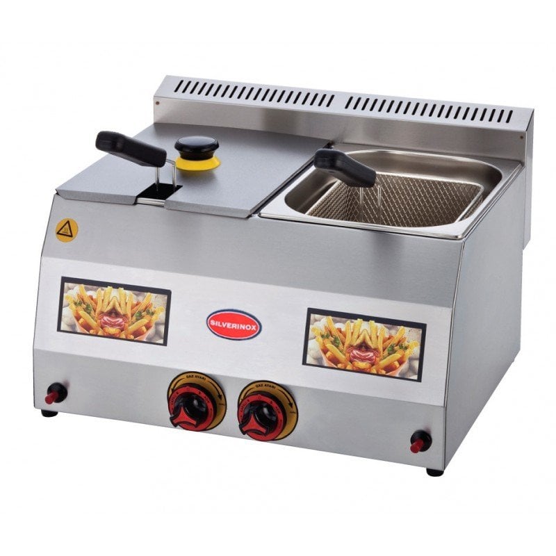 Silverinox Gazlı Fritöz 5+5 LT