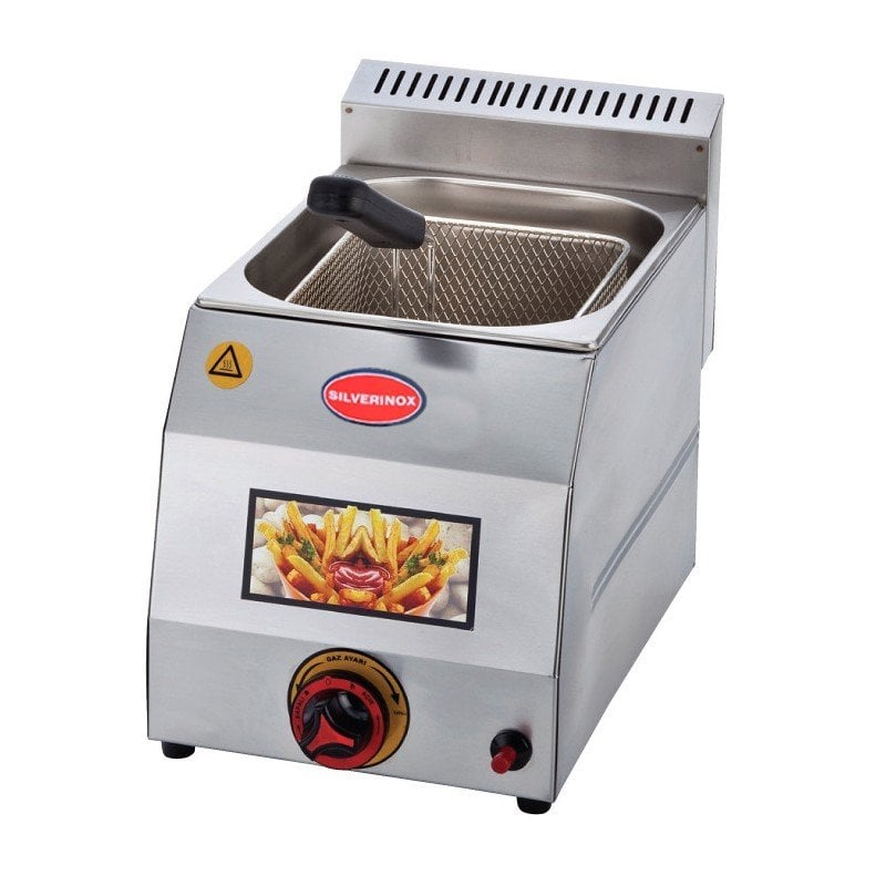 Silverinox Gazlı Fritöz 5 LT