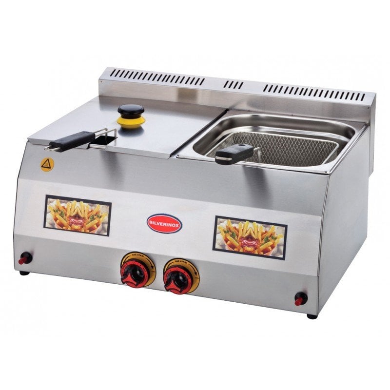 Silverinox Gazlı Fritöz 8+8 LT