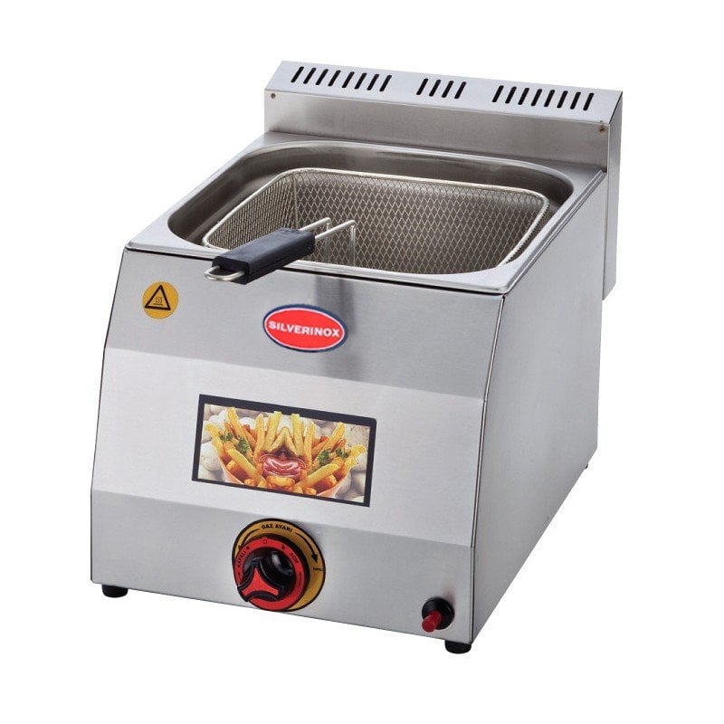 Silverinox Gazlı Fritöz 8 LT