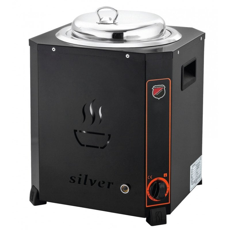 Silverinox Jumbo Çorba Kazanı Siyah13 LT