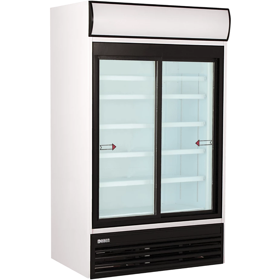 Uğur USS 1100 DSCL Dikey Şişe Soğutucu 4+1 Taban Raflı Çift Kapılı 1015 L
