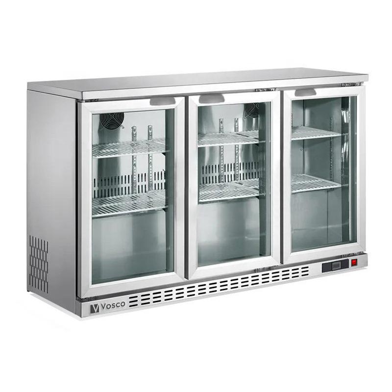 Vosco VBB-G350 3 Kapılı Şişe Soğutucu 338 L İnox