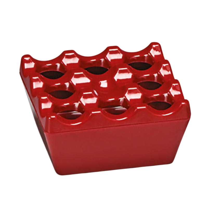 Zicco K-2012 Melamin Küllük 9x9x4.5 cm Kırmızı