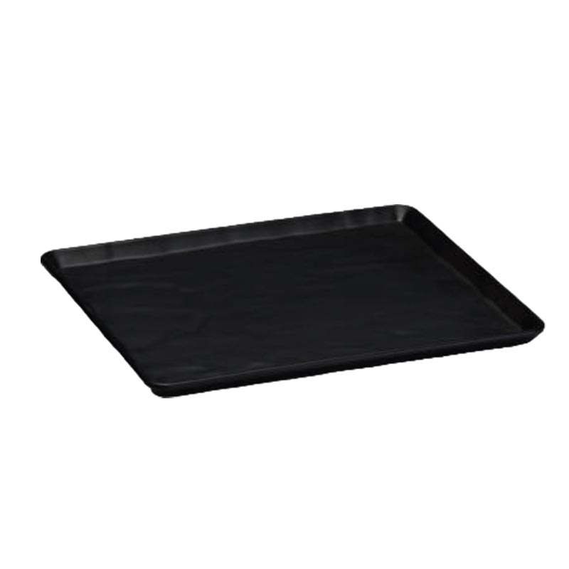 Zicco K-9350 Taş Model Melamin Teşhir Tabağı 26x32 cm Siyah